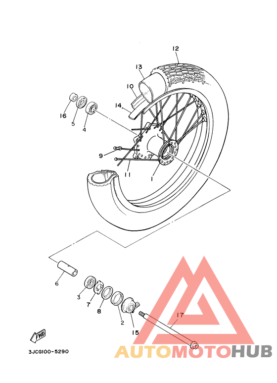 Переднее колесо