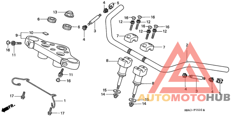 Handle pipe/top bridge