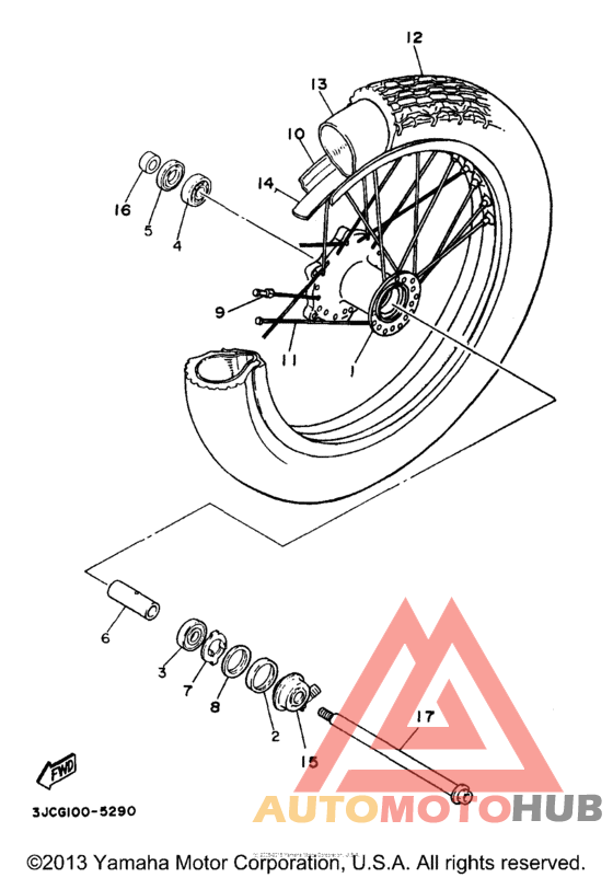 Переднее колесо