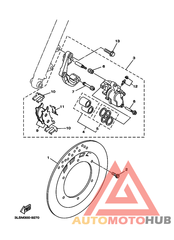 Передний суппорт