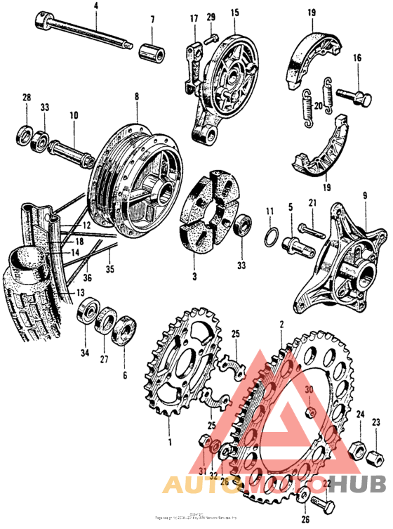Переднее колесо