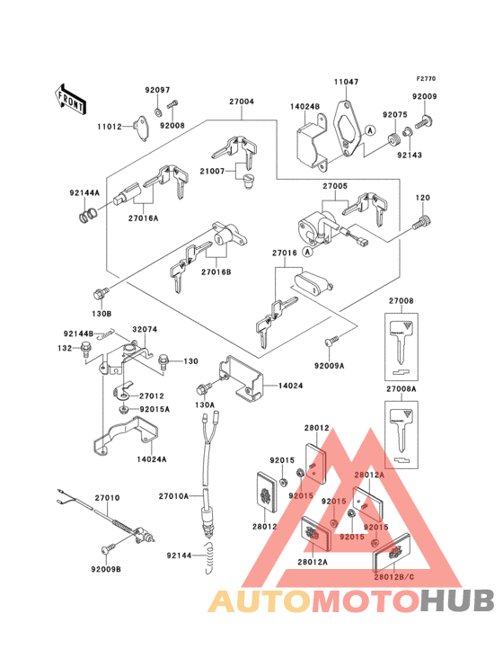 Ignition switch/locks/refiectors