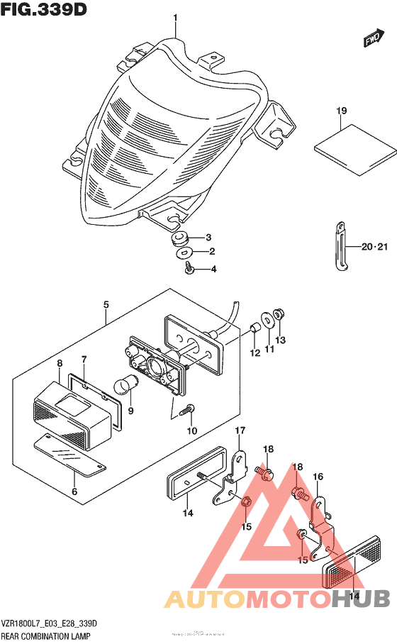 Rear Combination Lamp (Vzr1800Bzl7 E33)