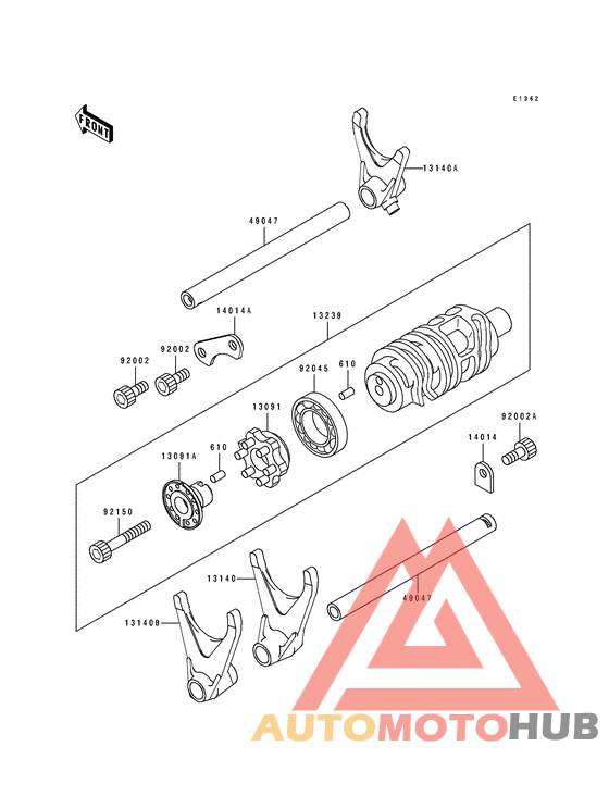 Change drum/shift fork