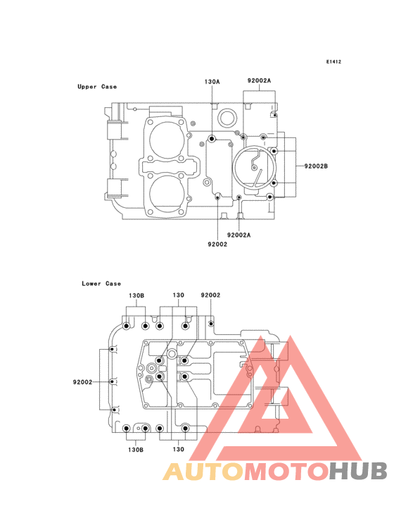 Болты крепления картера