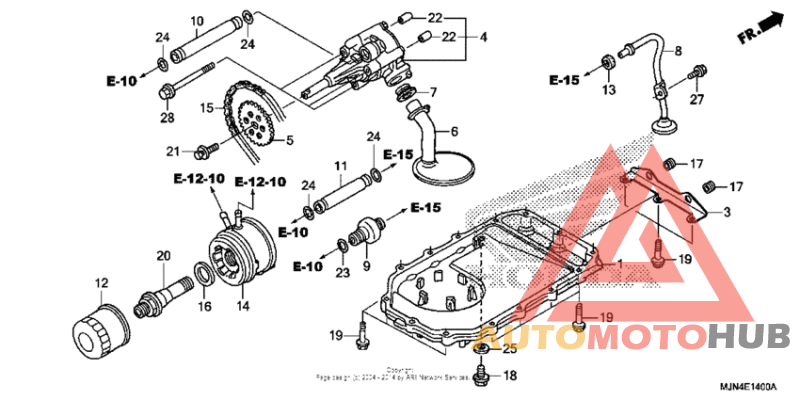 Oil pan + oil pump