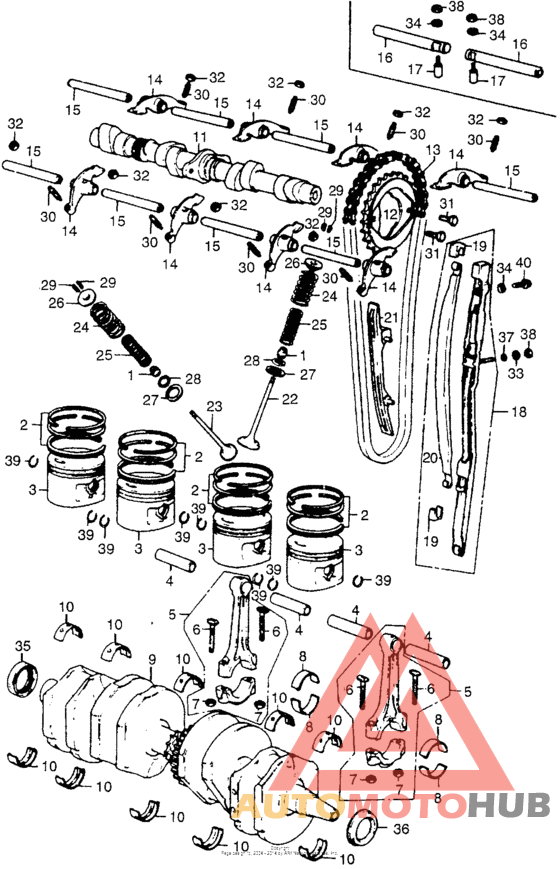 Camshaft + crankshaft