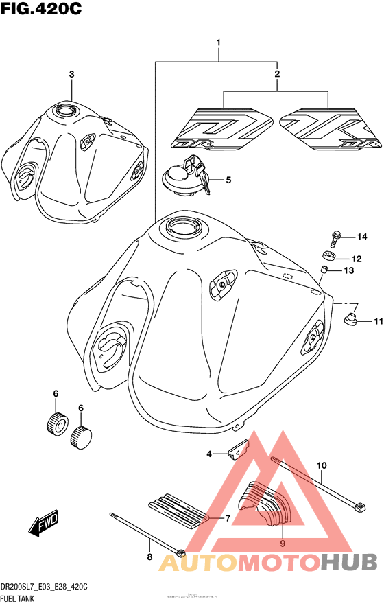 Fuel Tank (Dr200Sl7 E33)