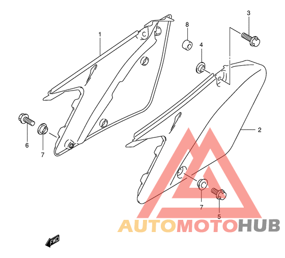 Обтекатель задний