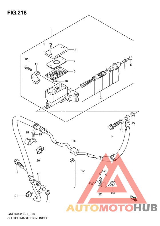 Главный цилиндр сцепления