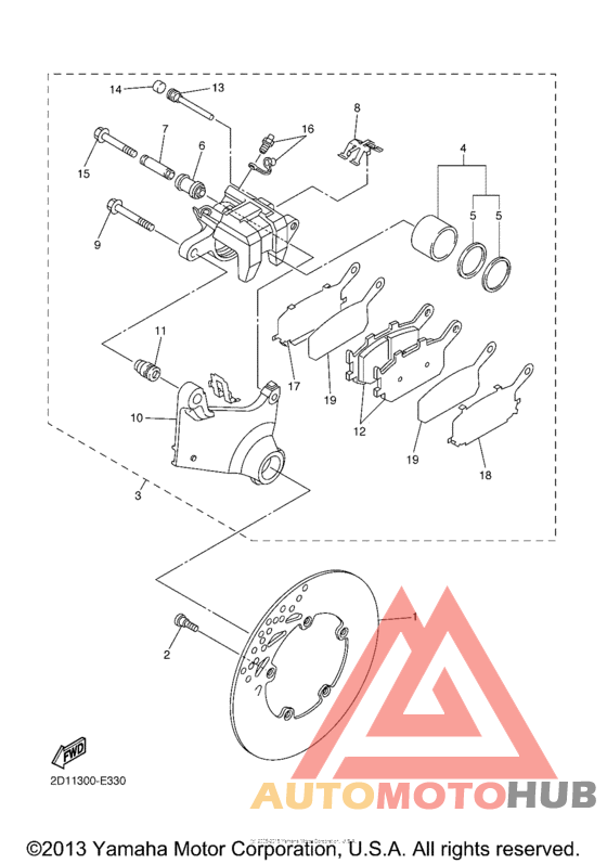 Задний суппорт