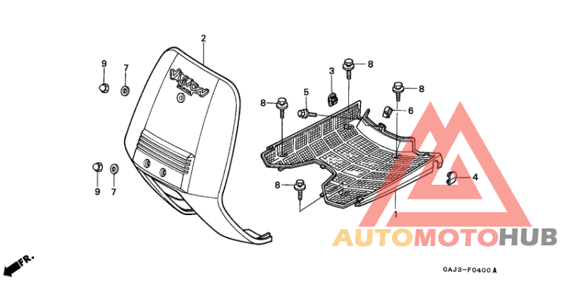 Front cover/step floor