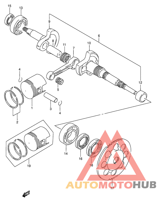 Вал коленчатый