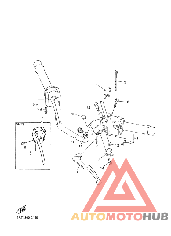 Handle switch. lever