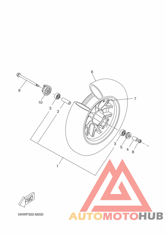 Переднее колесо