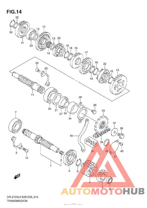 Transmission (Dr-Z125 E28)