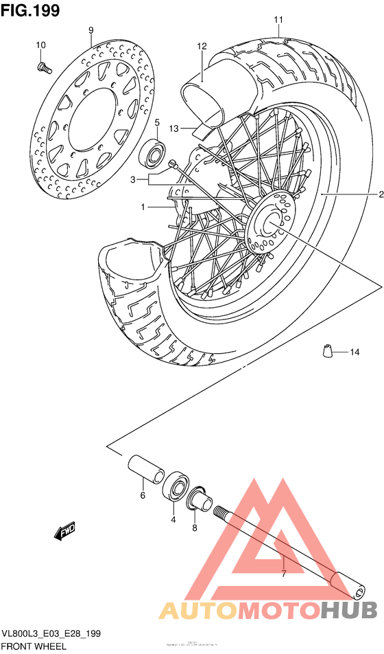 Front Wheel (Vl800Tl3 E33)