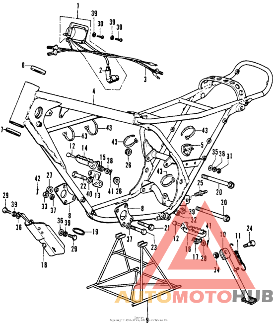 Frame wire harness m