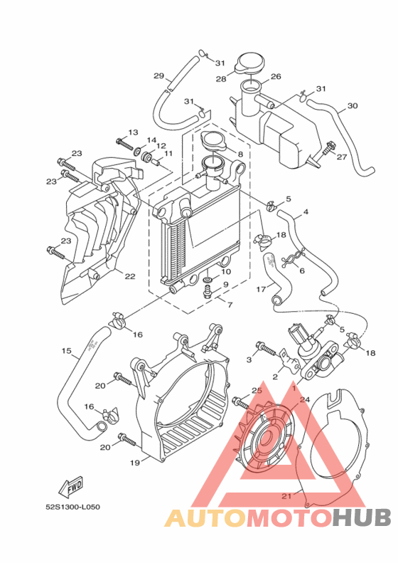 Радиатор и шланг