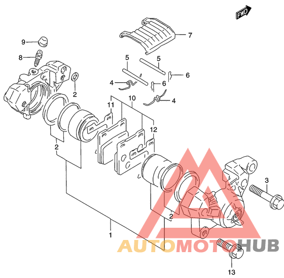 Задний суппорт