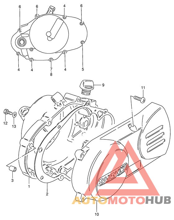 Crankcase cover ass`y  (v