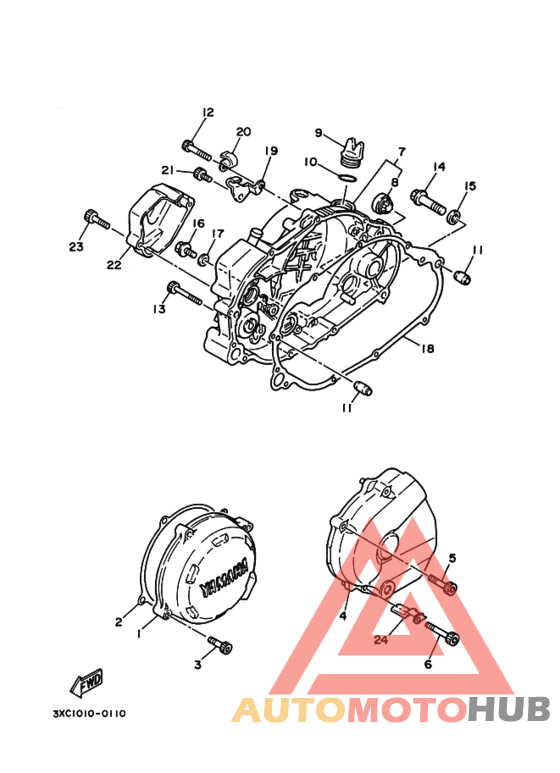 Crankcase cover ass`y  (v