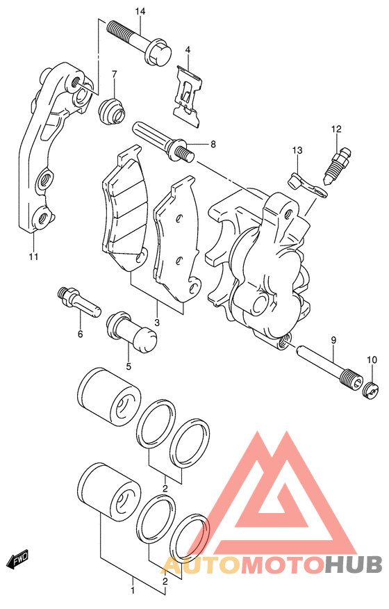 Передний суппорт