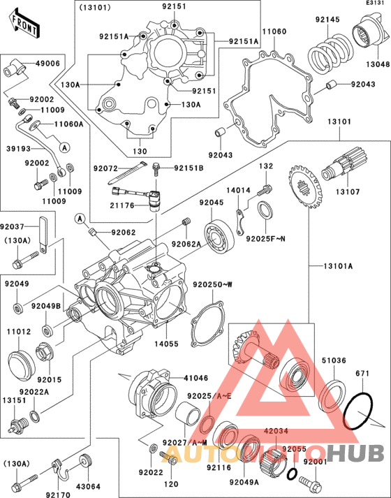 Front bevel gear(1/3)