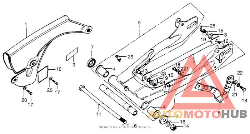 Swingarm + drive chain