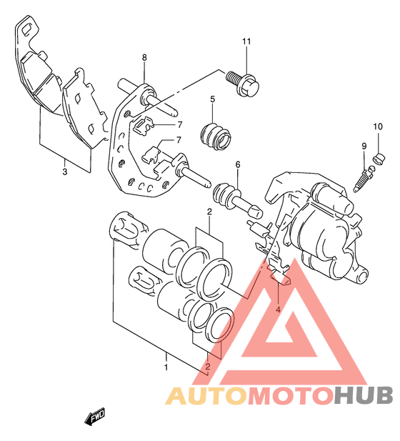 Передний суппорт