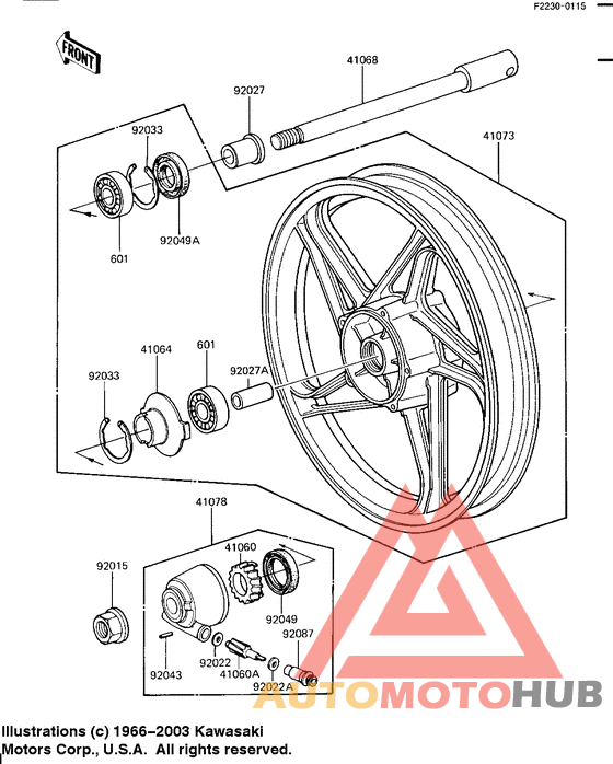 Front wheel/hub