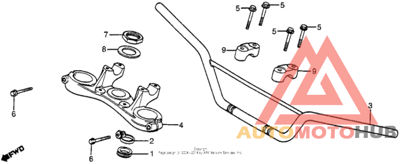 Handlebar + top bridge