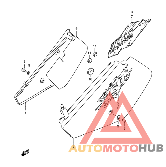 Обтекатель задний