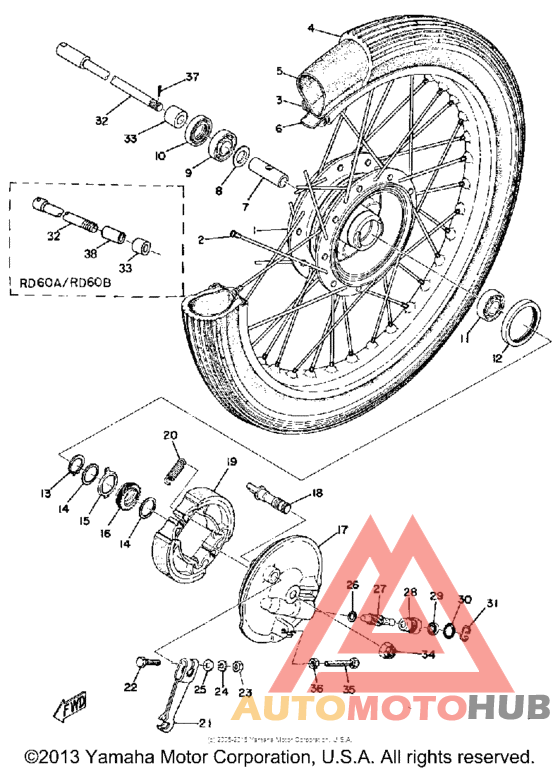 Переднее колесо