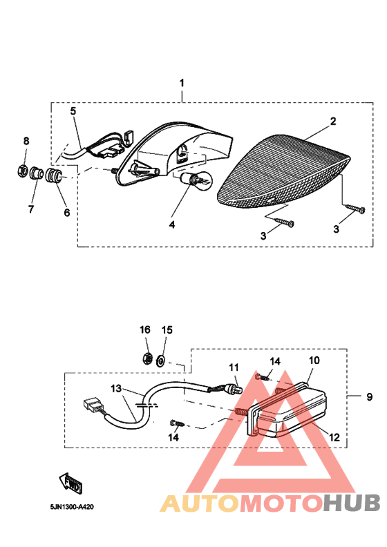 Taillight unit ass`y