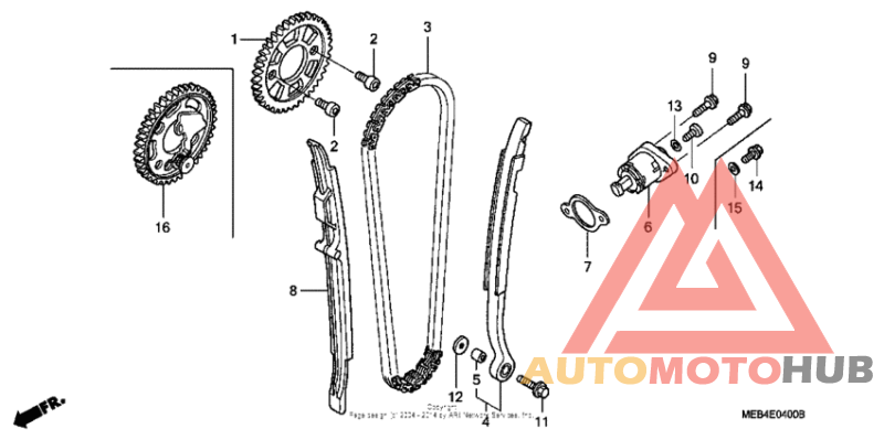 Cam chain + tensioner