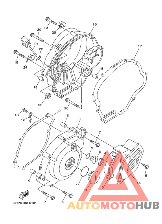 Крышка картера двигателя