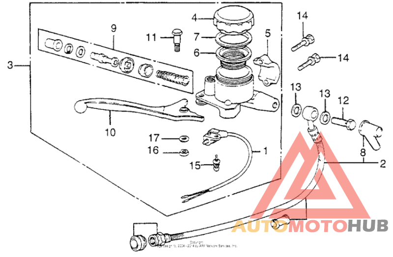 Front brake master cyl. 78