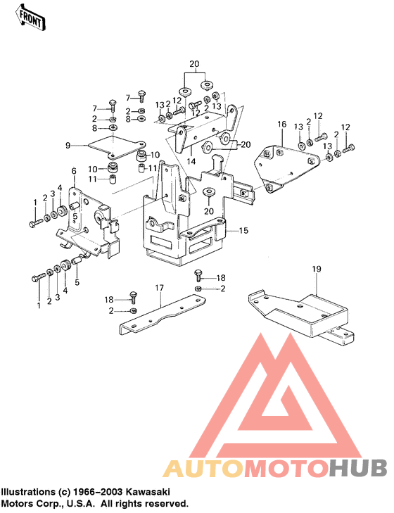 Battery case/electro bracket