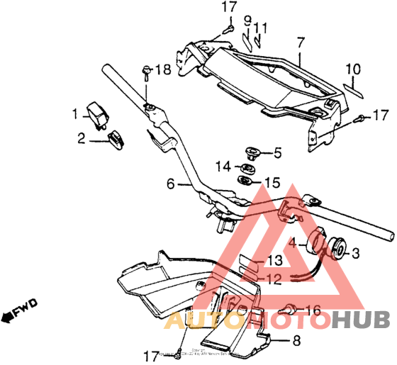 Handlebar + upper handlebarcover