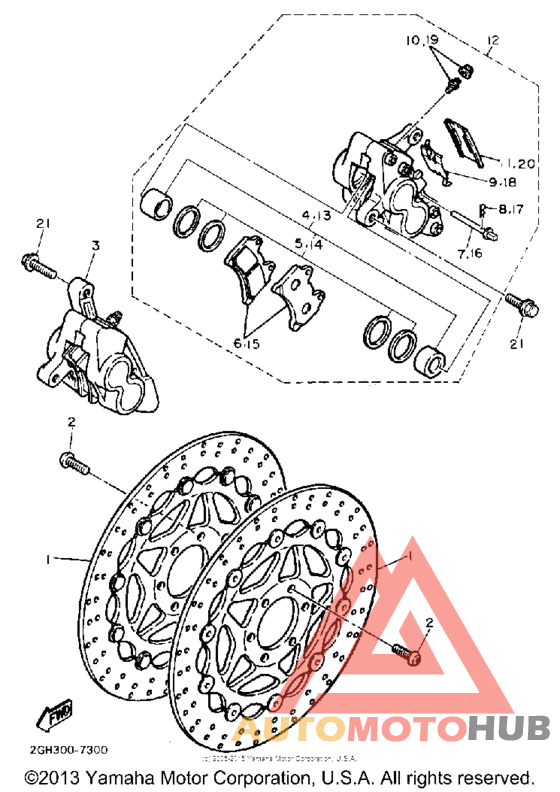 Передний суппорт