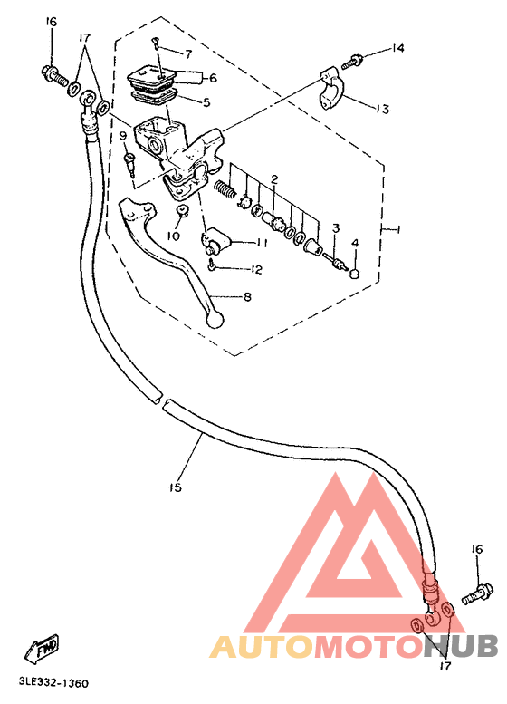 Передний торм. цилиндр 2