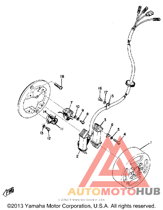 Flywheel magneto