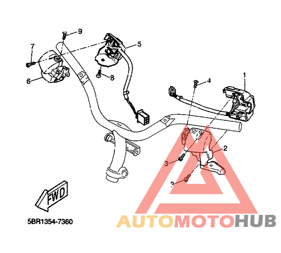 Handle switch. lever