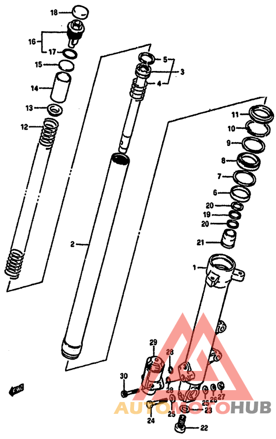 Front rh damper