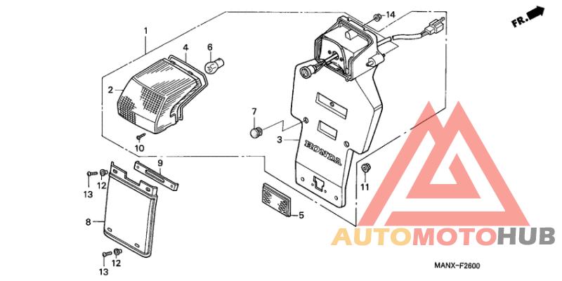 Taillight unit ass`y