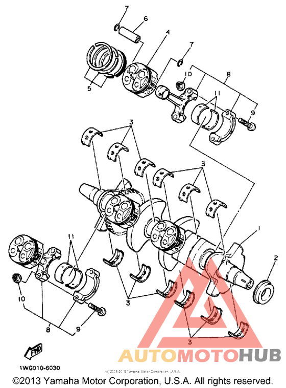 Crankshaft-piston