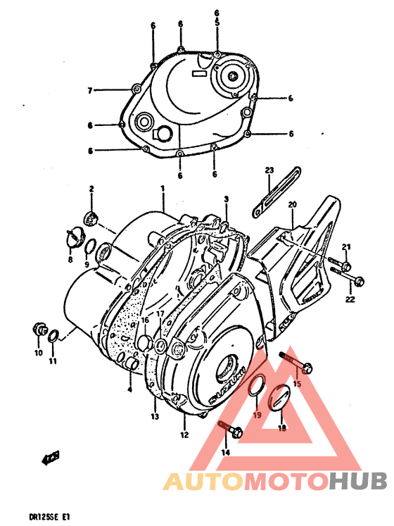 Crankcase cover ass`y  (v