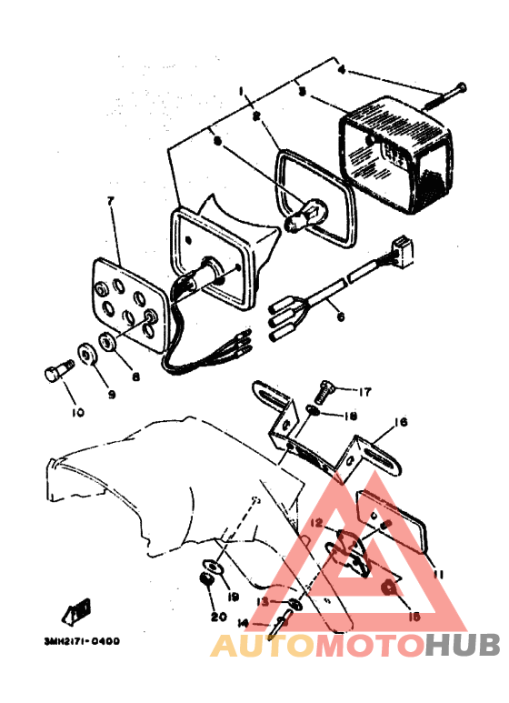 Taillight unit ass`y