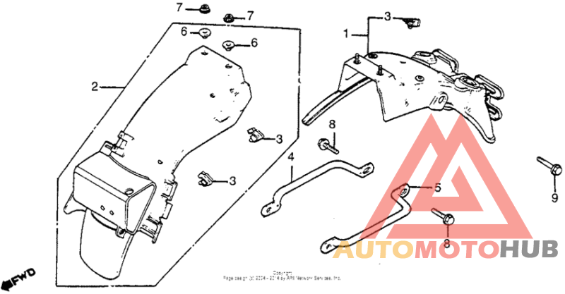 Задний бампер